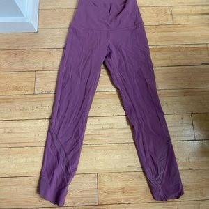 Lululemon purple mesh leggings